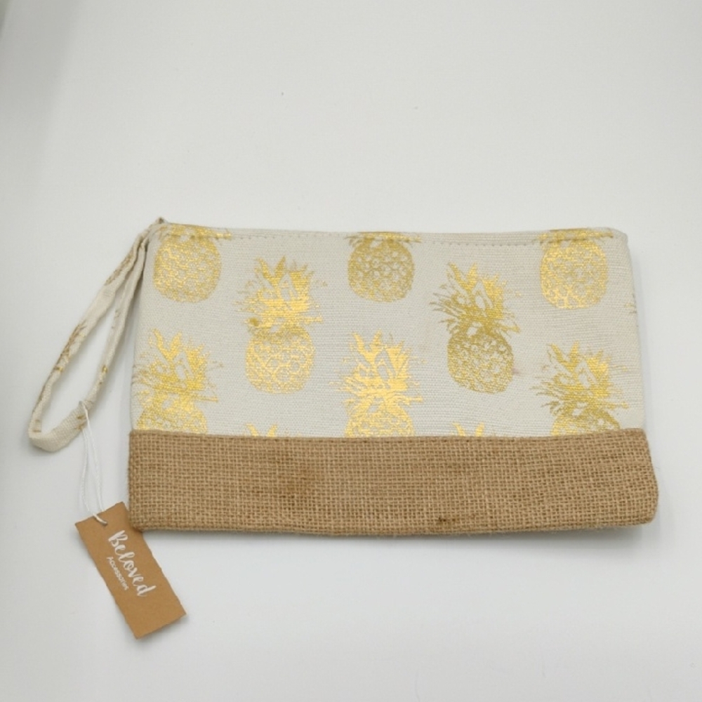 Gold Pineapple Clutch